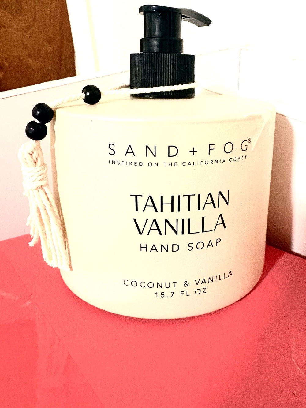 Sand + Fog Tahitian Vanilla Hand Soap — Cream
